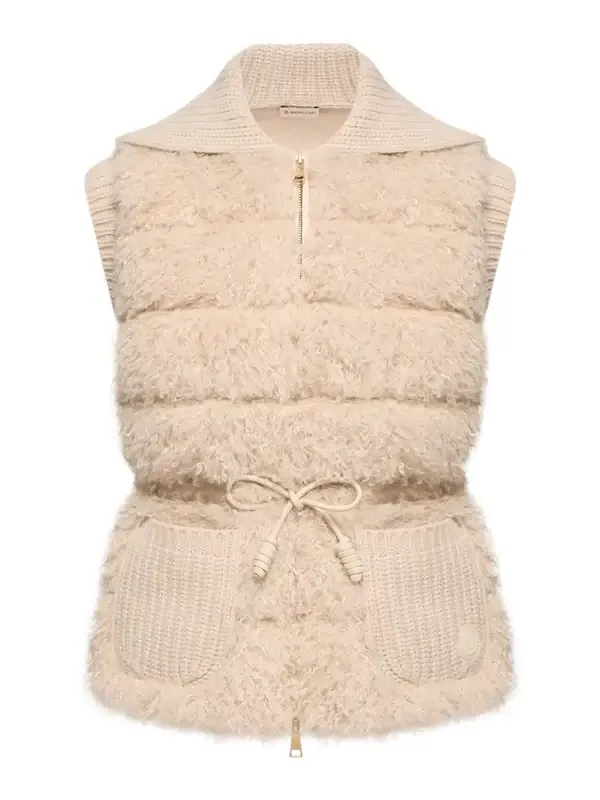 Wool & Cashmere Blend Down Vest