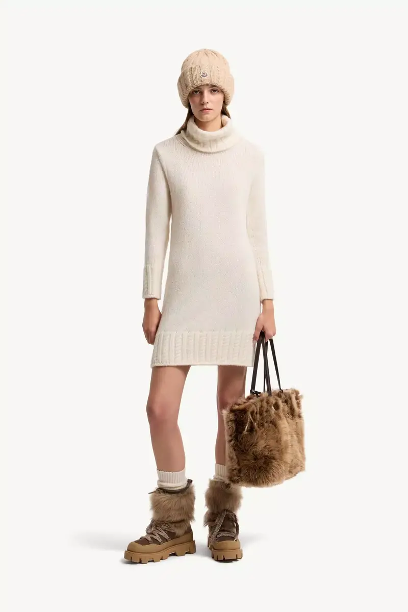 Moncler Alpaca Blend Knit Turtleneck Dress | Thumbnail 2 Moncler Alpaca Blend Knit Turtleneck Dress | Thumbnail 2