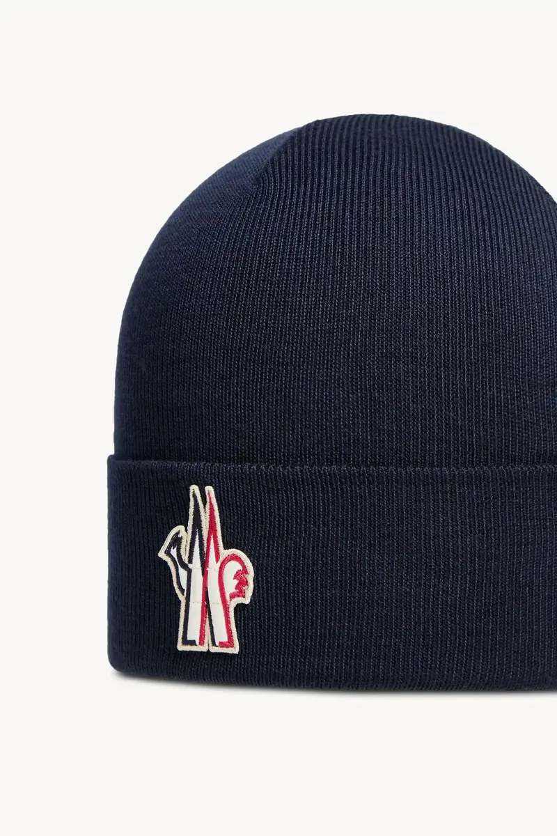 Moncler Grenoble Logo Wool Beanie | Thumbnail 4 Moncler Grenoble Logo Wool Beanie | Thumbnail 4