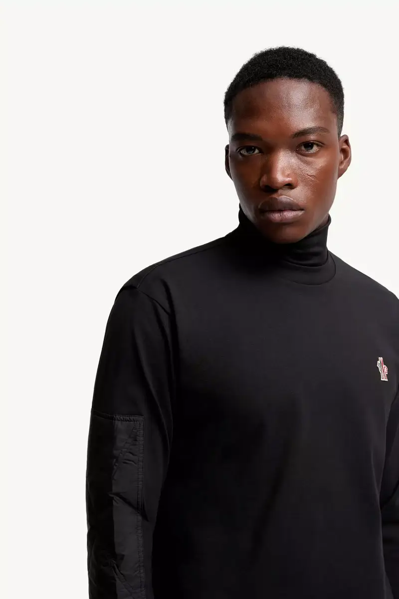 Moncler Grenoble Logo Cotton Long Sleeve T-shirt | Thumbnail 7 Moncler Grenoble Logo Cotton Long Sleeve T-shirt | Thumbnail 7