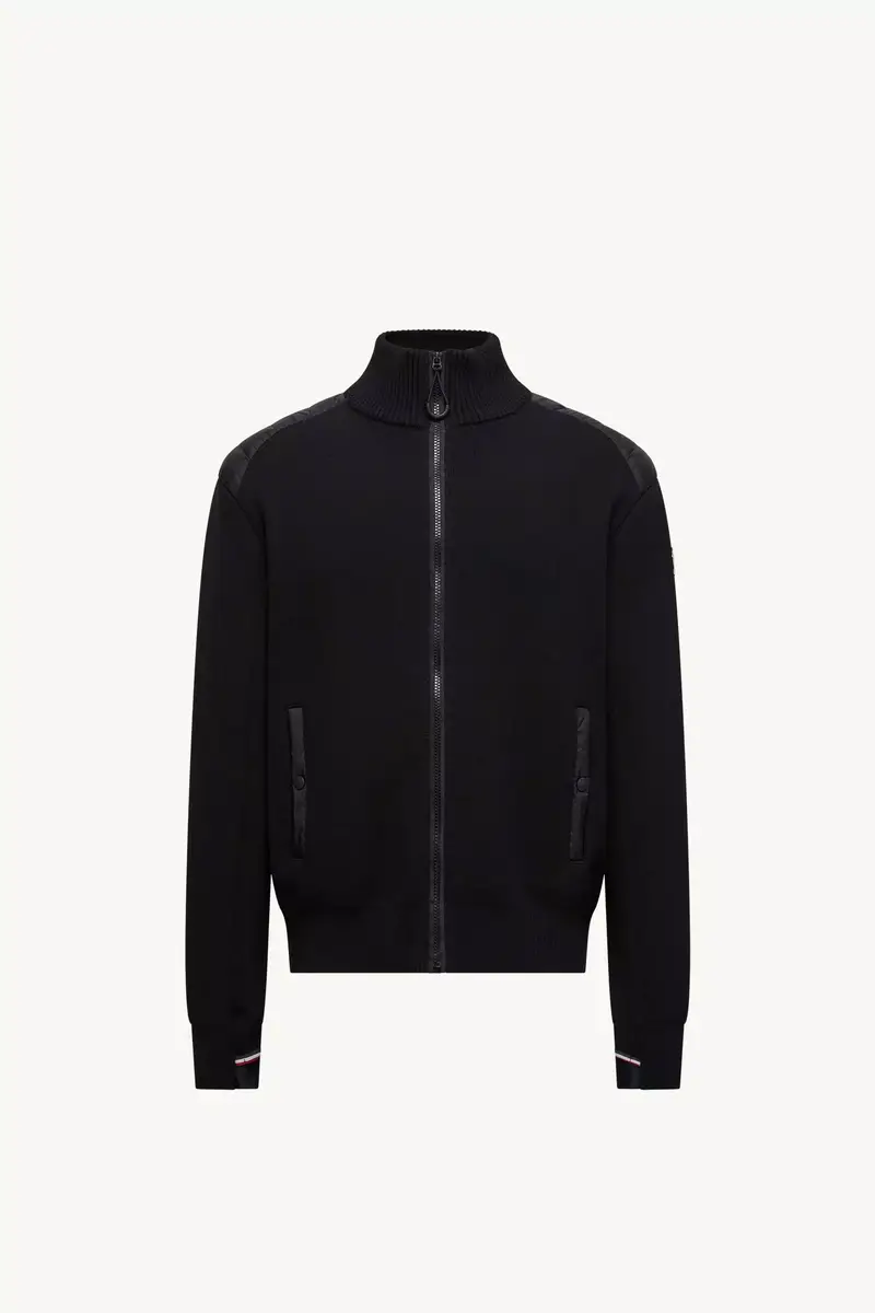 Moncler Grenoble Wool Blend Padded Zip-up Cardigan | Thumbnail 2