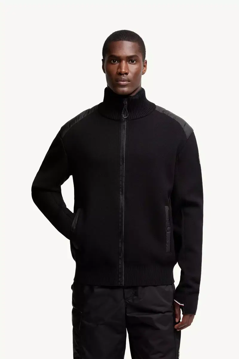 Moncler Grenoble Wool Blend Padded Zip-up Cardigan | Thumbnail 5