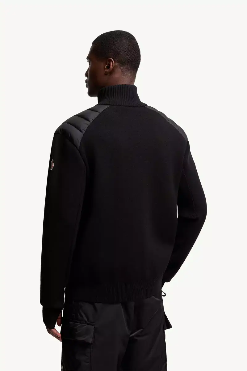 Moncler Grenoble Wool Blend Padded Zip-up Cardigan | Thumbnail 6