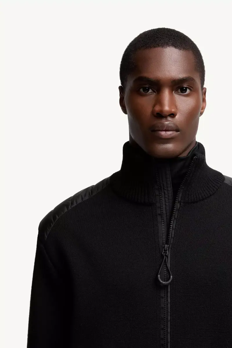 Moncler Grenoble Wool Blend Padded Zip-up Cardigan | Thumbnail 7