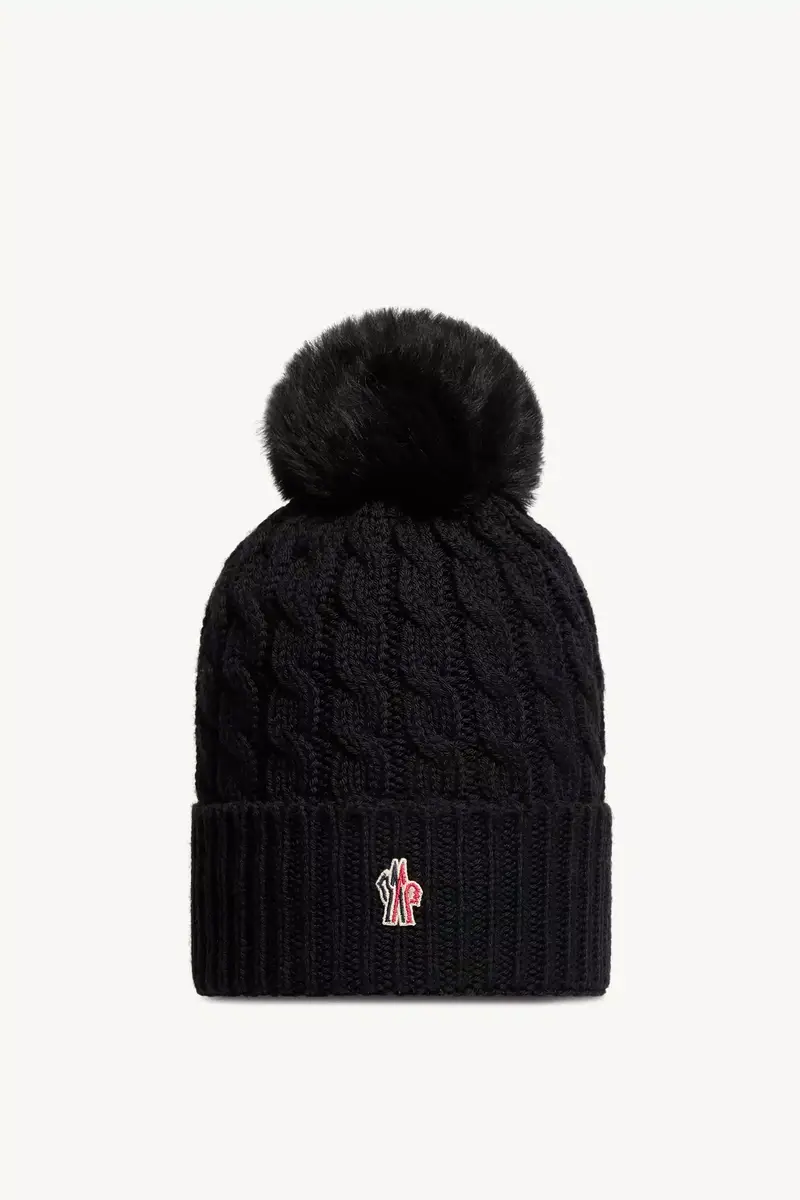 Moncler Grenoble Wool Beanie With Pom Pom | Thumbnail 2