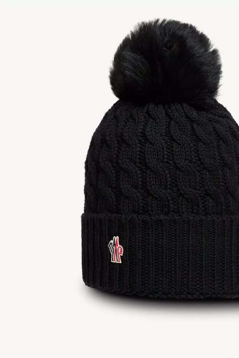 Moncler Grenoble Wool Beanie With Pom Pom | Thumbnail 4