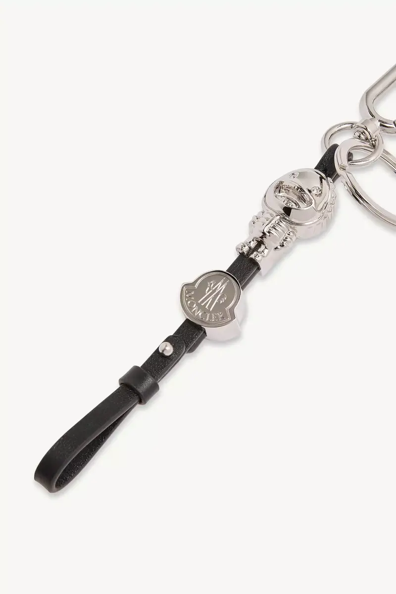 Moncler Mascotte Leather Key Holder | Thumbnail 3