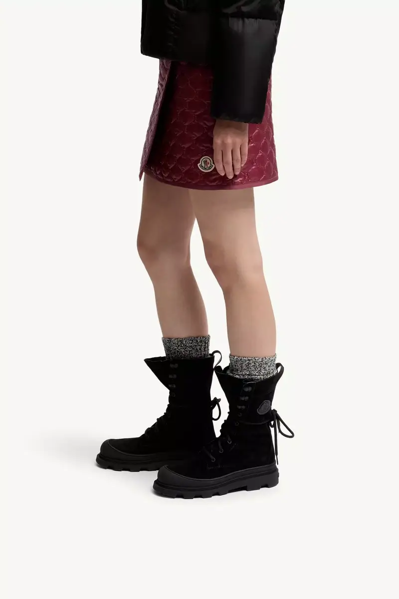 Moncler Vera High Suede Lace-up Boots | Thumbnail 3 Moncler Vera High Suede Lace-up Boots | Thumbnail 3