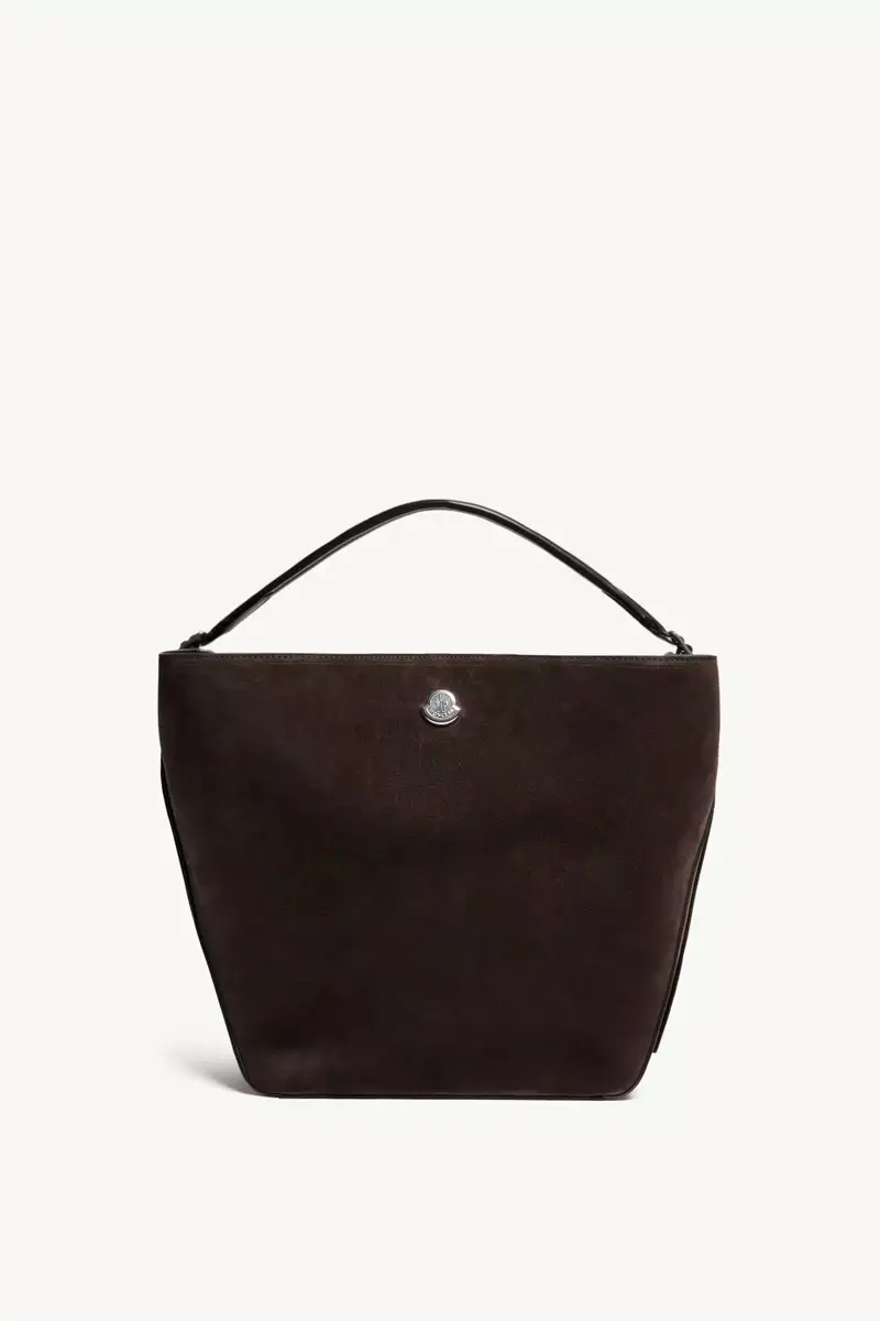 Moncler Carlo Suede Shoulder Bag | Thumbnail 2 Moncler Carlo Suede Shoulder Bag | Thumbnail 2