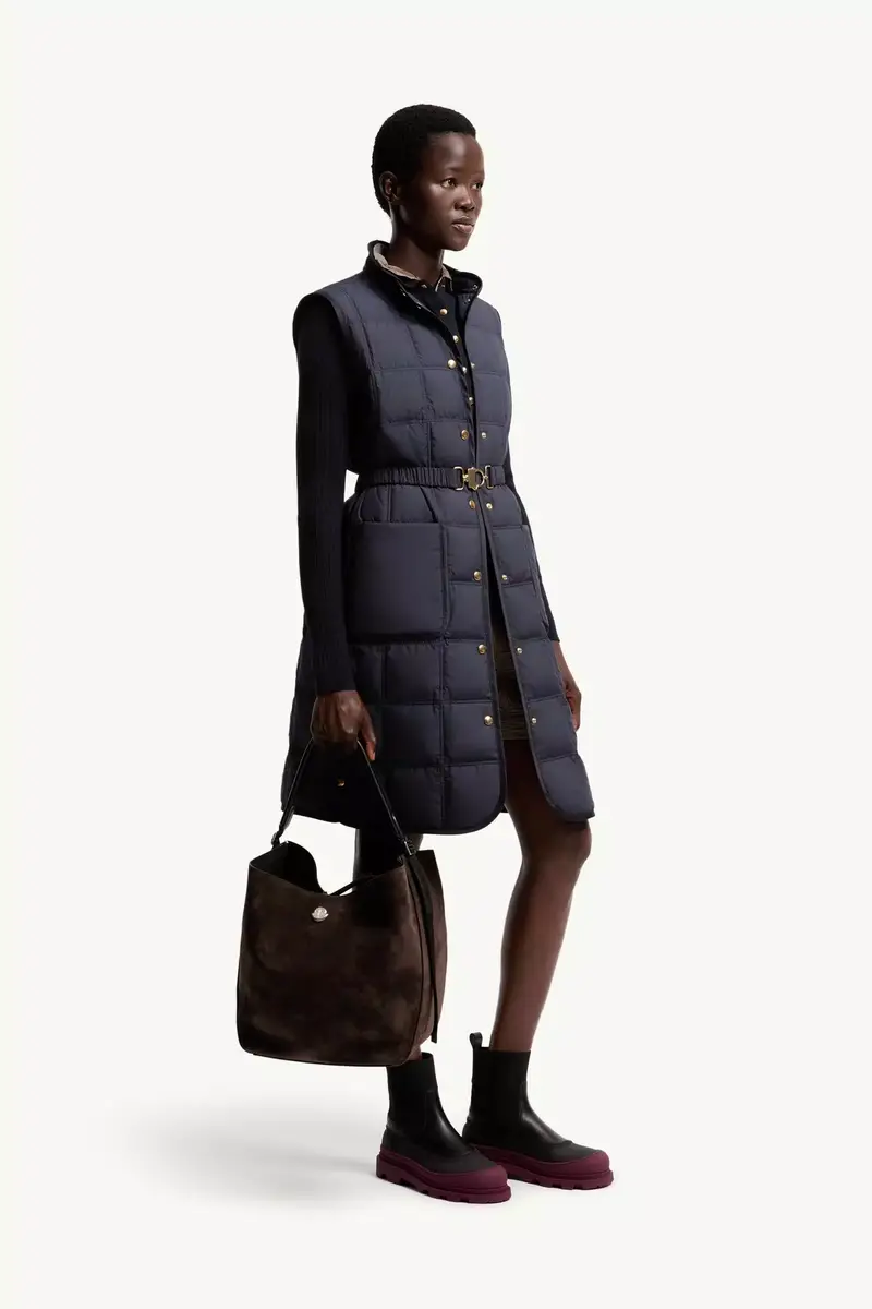 Moncler Carlo Suede Shoulder Bag | Thumbnail 3 Moncler Carlo Suede Shoulder Bag | Thumbnail 3