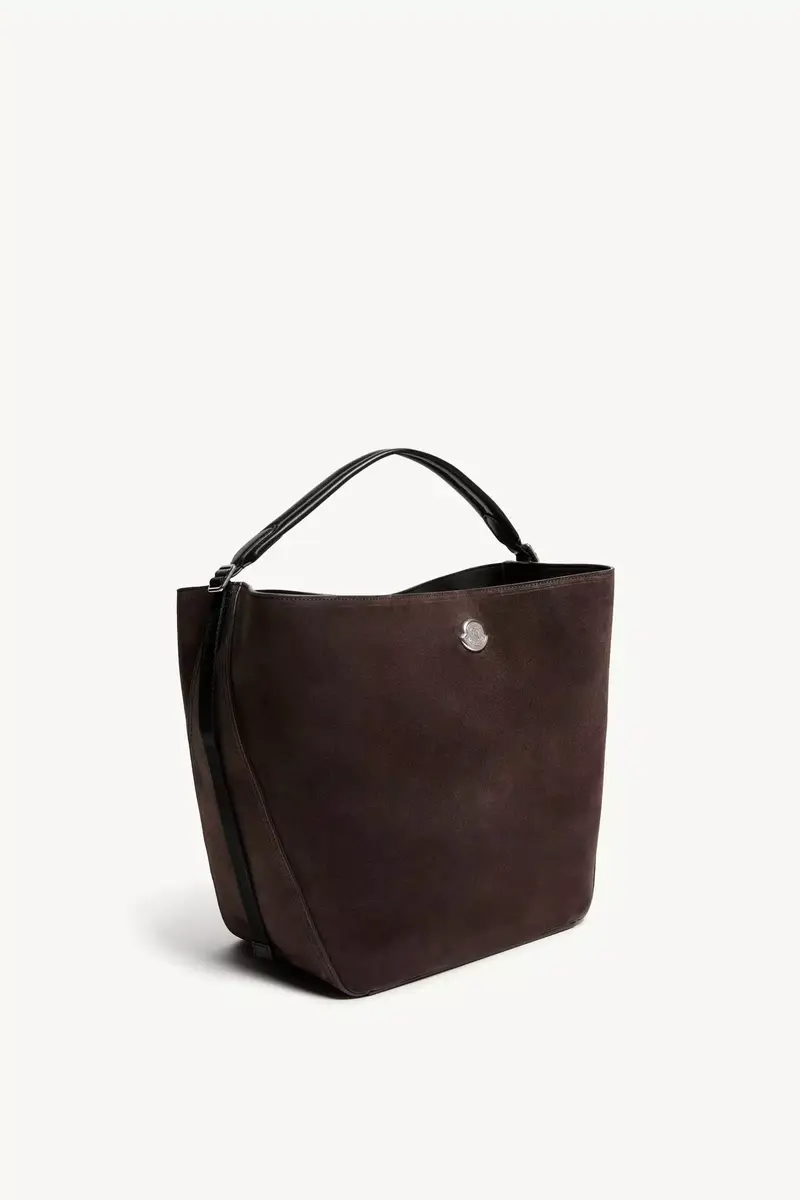 Moncler Carlo Suede Shoulder Bag | Thumbnail 4 Moncler Carlo Suede Shoulder Bag | Thumbnail 4