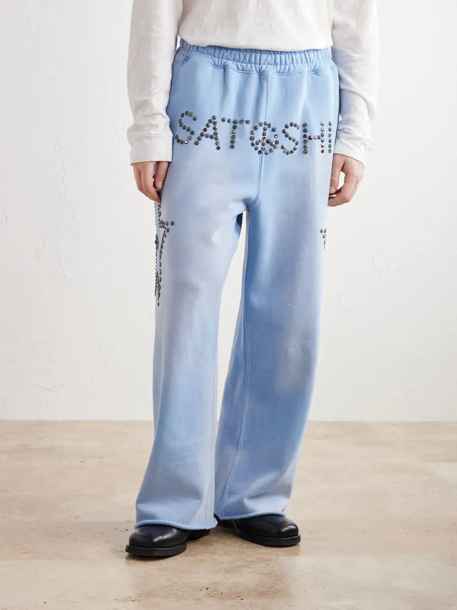 Satoshi Nakamoto Straight-Leg Studded Cotton-Jersey Sweatpants - Men | Thumbnail 3 Satoshi Nakamoto Straight-Leg Studded Cotton-Jersey Sweatpants - Men | Thumbnail 3