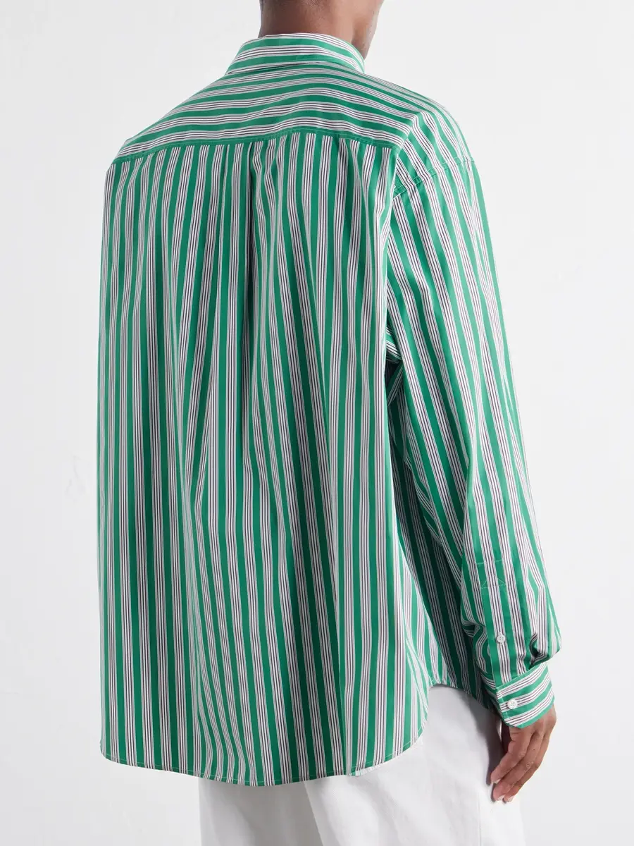Loewe Striped Cotton-Poplin Shirt - Men | Thumbnail 4 Loewe Striped Cotton-Poplin Shirt - Men | Thumbnail 4