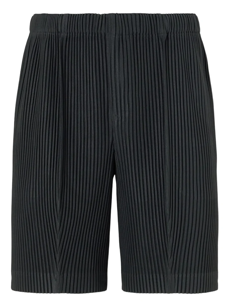 August Straight-Leg Plissé Shorts - Men August Straight-Leg Plissé Shorts - Men
