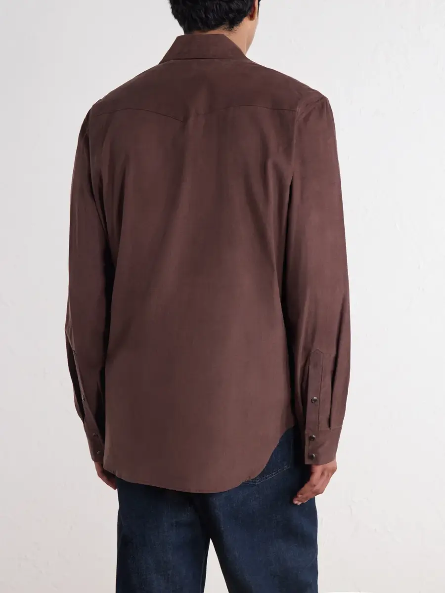 Nili Lotan Travis Cotton-Corduroy Shirt - Men | Thumbnail 3