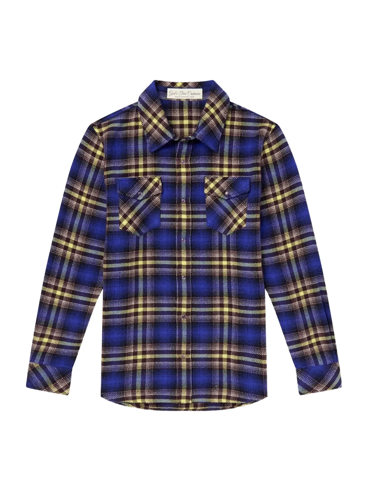 Checked Cashmere Shirt - Men