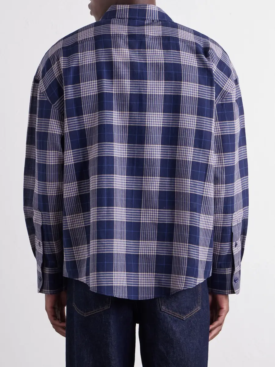 The Elder Statesman Checked Cotton Shirt - Men | Thumbnail 4 The Elder Statesman Checked Cotton Shirt - Men | Thumbnail 4
