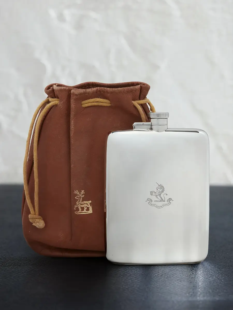 FOUNDWELL W. Neale & Son Vintage 1930 Engraved Sterling Silver Flask and Leather Case - Men | Thumbnail 2 FOUNDWELL W. Neale & Son Vintage 1930 Engraved Sterling Silver Flask and Leather Case - Men | Thumbnail 2