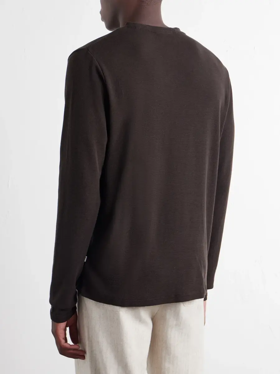 NN07 Clive Waffle-Knit Cotton and Modal-Blend T-Shirt - Men | Thumbnail 4 NN07 Clive Waffle-Knit Cotton and Modal-Blend T-Shirt - Men | Thumbnail 4