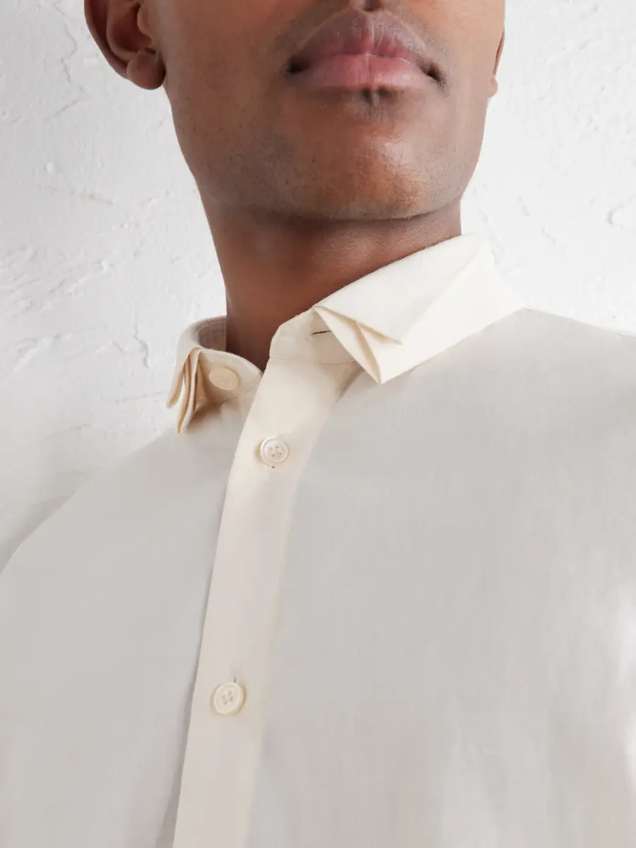 Homme Plissé Issey Miyake Origami-Collar Poplin Shirt - Men | Thumbnail 5 Homme Plissé Issey Miyake Origami-Collar Poplin Shirt - Men | Thumbnail 5