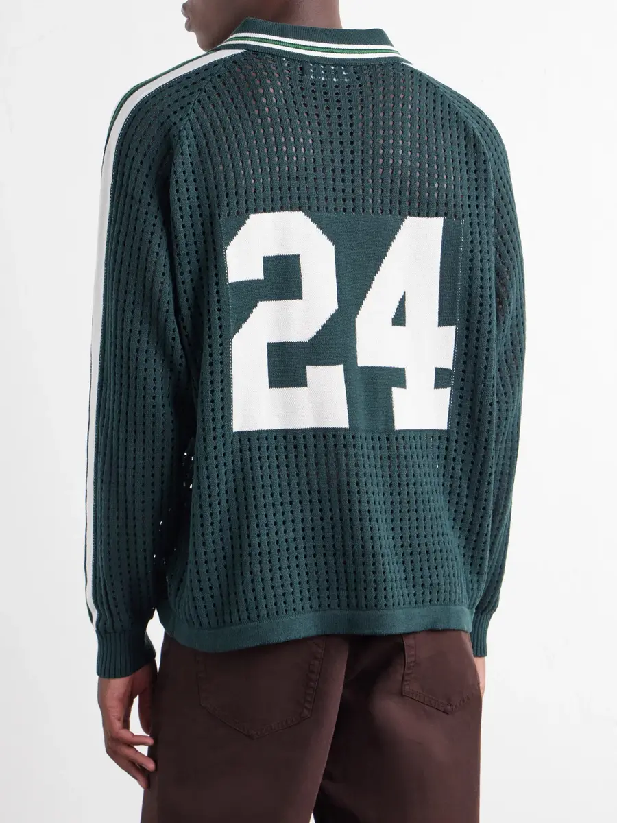 Nahmias Logo-Jacquard Open-Knit Cotton-Jersey T-Shirt - Men | Thumbnail 4 Nahmias Logo-Jacquard Open-Knit Cotton-Jersey T-Shirt - Men | Thumbnail 4