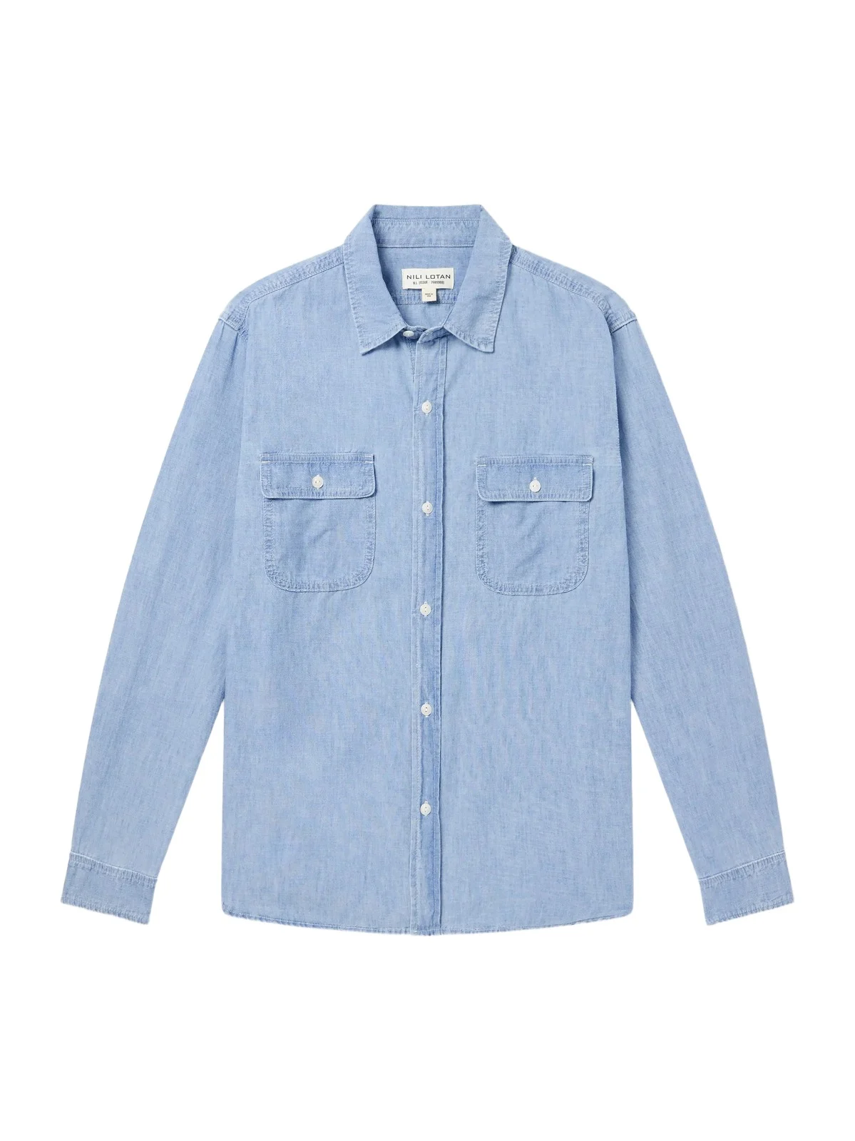 Nili Lotan Callum Cotton-Chambray Shirt - Men