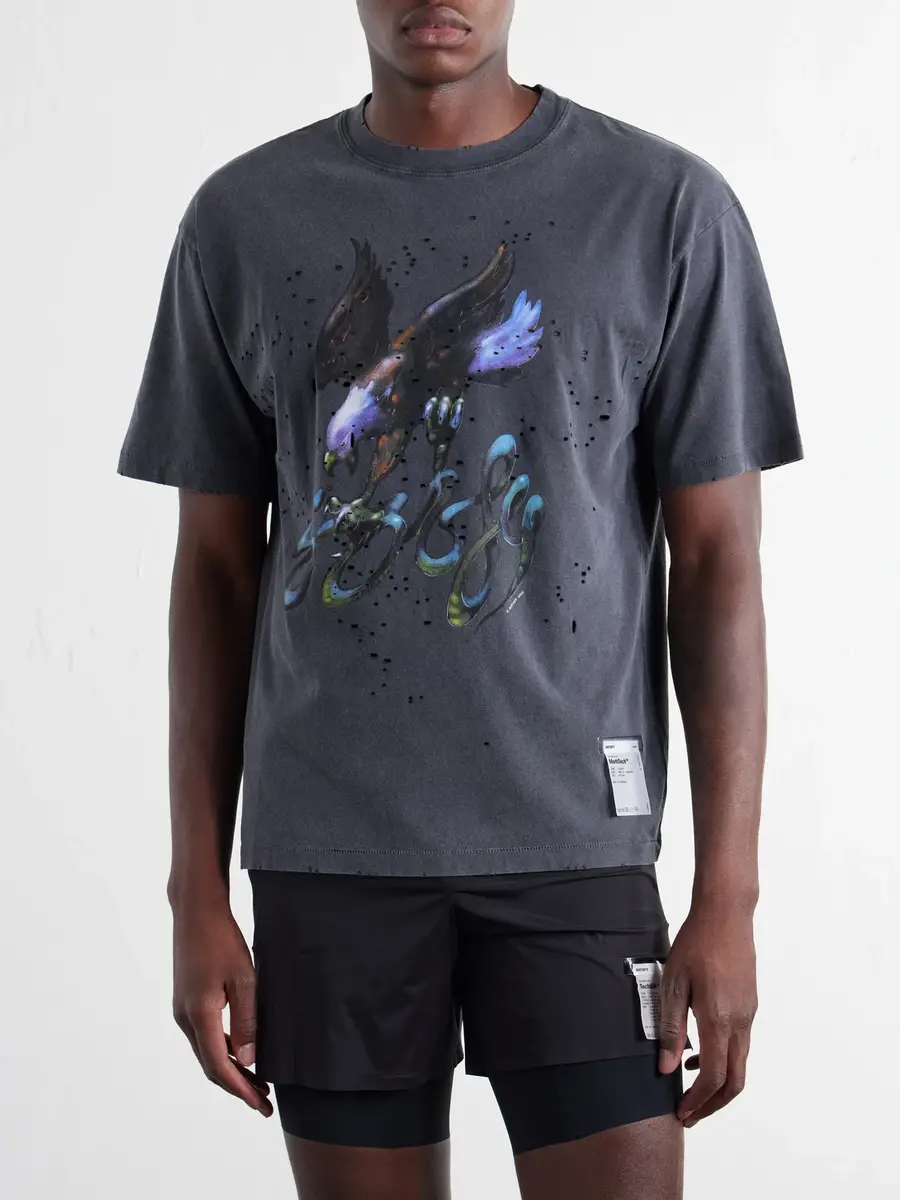 Satisfy Printed Distressed MothTech™ Cotton-Jersey T-Shirt - Men | Thumbnail 3