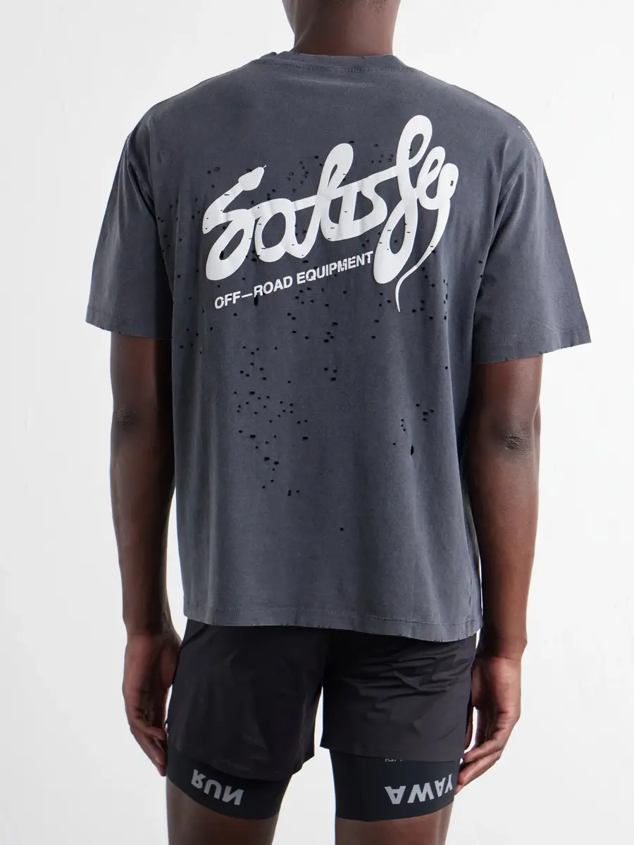Satisfy Printed Distressed MothTech™ Cotton-Jersey T-Shirt - Men | Thumbnail 4