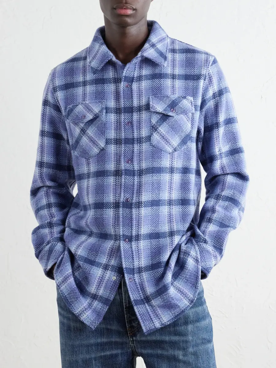 God’s True Cashmere Checked Cashmere Shirt - Men | Thumbnail 3
