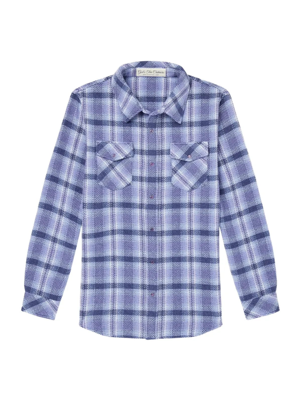 God’s True Cashmere Checked Cashmere Shirt - Men