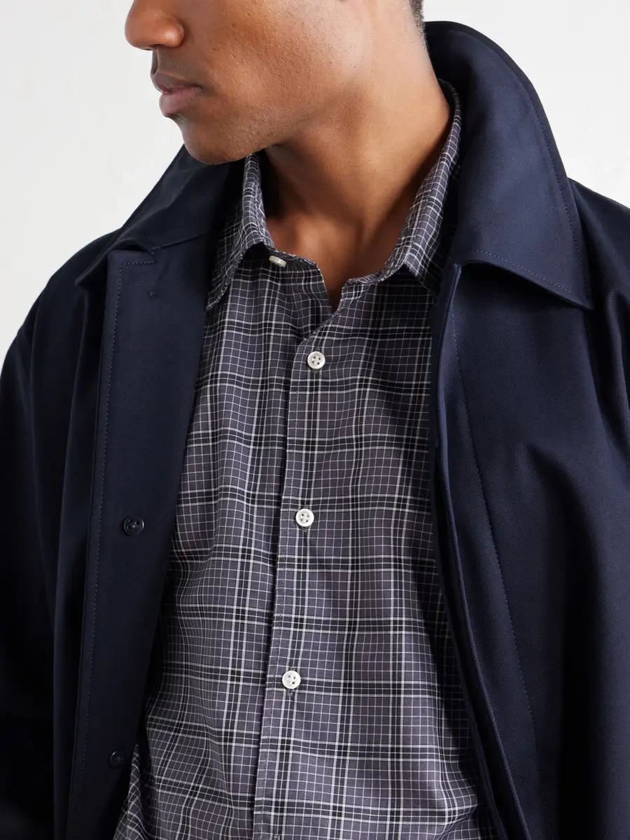 OFFICINE GÉNÉRALE Giacomo Checked Cotton Shirt - Men | Thumbnail 5 OFFICINE GÉNÉRALE Giacomo Checked Cotton Shirt - Men | Thumbnail 5