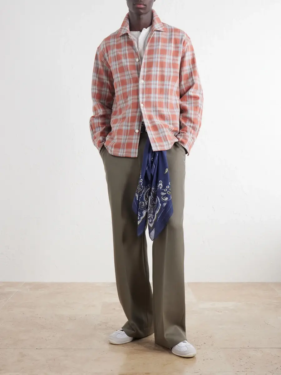Second/Layer Checked Cotton-Flannel Shirt - Men | Thumbnail 2