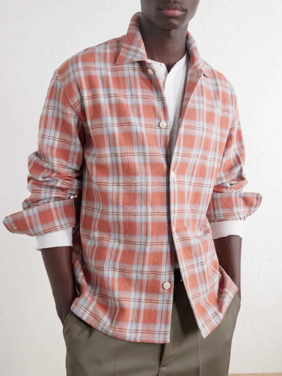 Second/Layer Checked Cotton-Flannel Shirt - Men | Thumbnail 5