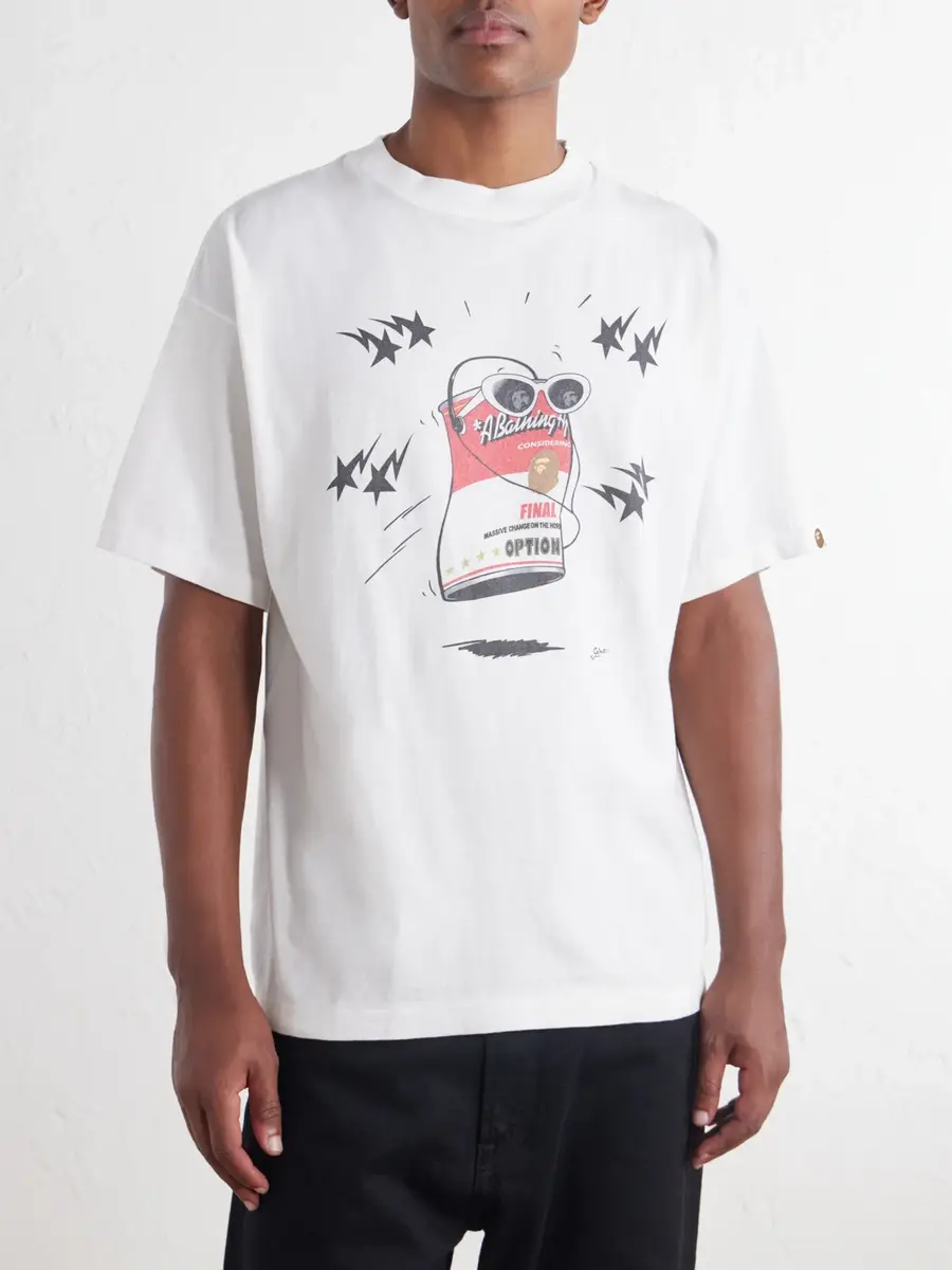 SAINT Mxxxxxx BAPE® Printed Cotton-Jersey T-Shirt - Men | Thumbnail 3 SAINT Mxxxxxx BAPE® Printed Cotton-Jersey T-Shirt - Men | Thumbnail 3