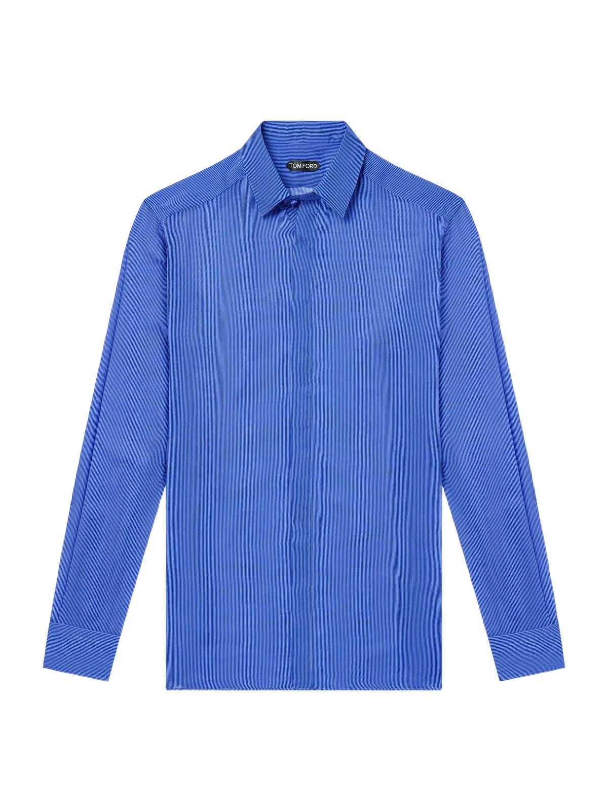 Tom Ford Micro-Striped Silk-Organza Shirt - Men
