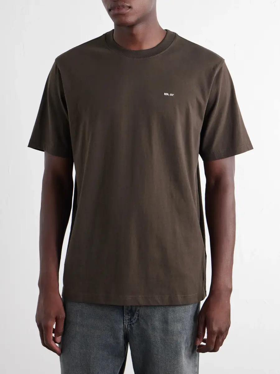 NN07 Adam 3209 Logo-Embroidered Pima Cotton-Jersey T-Shirt - Men | Thumbnail 3 NN07 Adam 3209 Logo-Embroidered Pima Cotton-Jersey T-Shirt - Men | Thumbnail 3