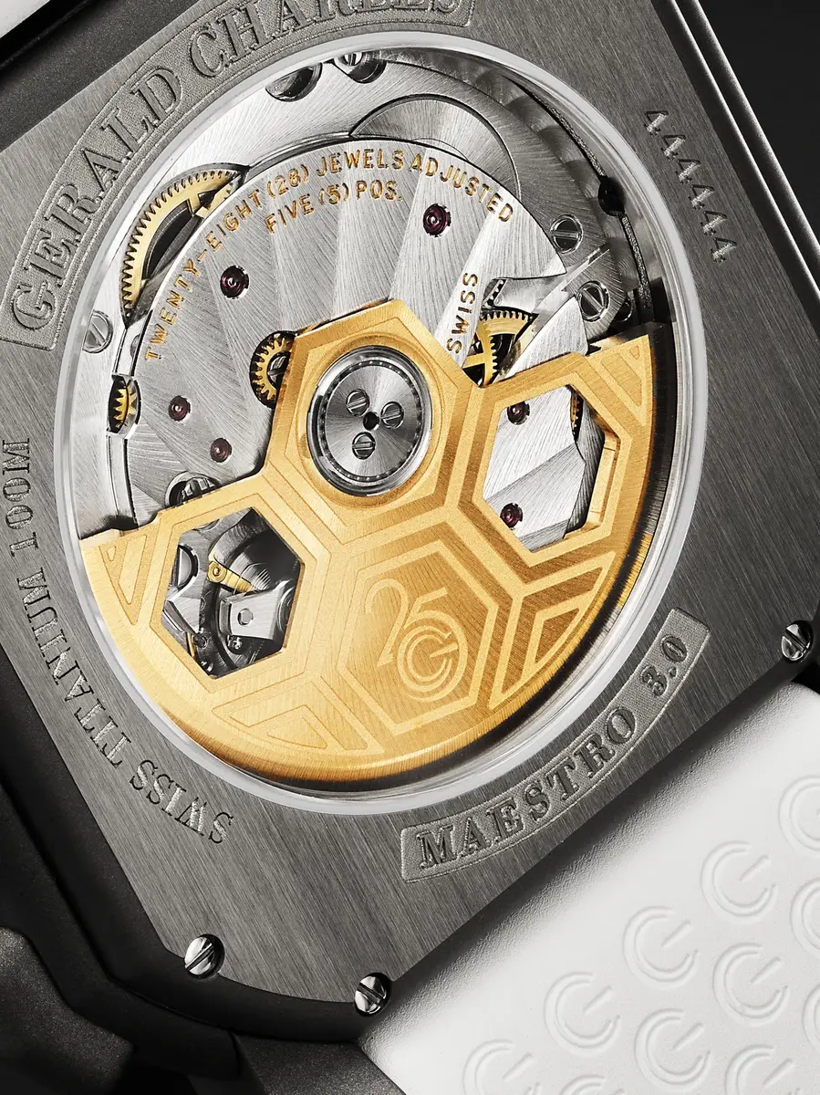 Gerald Charles Maestro 3.0 Automatic Chronograph Darkblast® Titanium Watch, Ref. GC3.0-TNSB-06CP-RSPN - Men | Thumbnail 3 Gerald Charles Maestro 3.0 Automatic Chronograph Darkblast® Titanium Watch, Ref. GC3.0-TNSB-06CP-RSPN - Men | Thumbnail 3