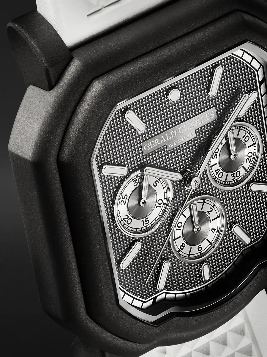 Gerald Charles Maestro 3.0 Automatic Chronograph Darkblast® Titanium Watch, Ref. GC3.0-TNSB-06CP-RSPN - Men | Thumbnail 6 Gerald Charles Maestro 3.0 Automatic Chronograph Darkblast® Titanium Watch, Ref. GC3.0-TNSB-06CP-RSPN - Men | Thumbnail 6