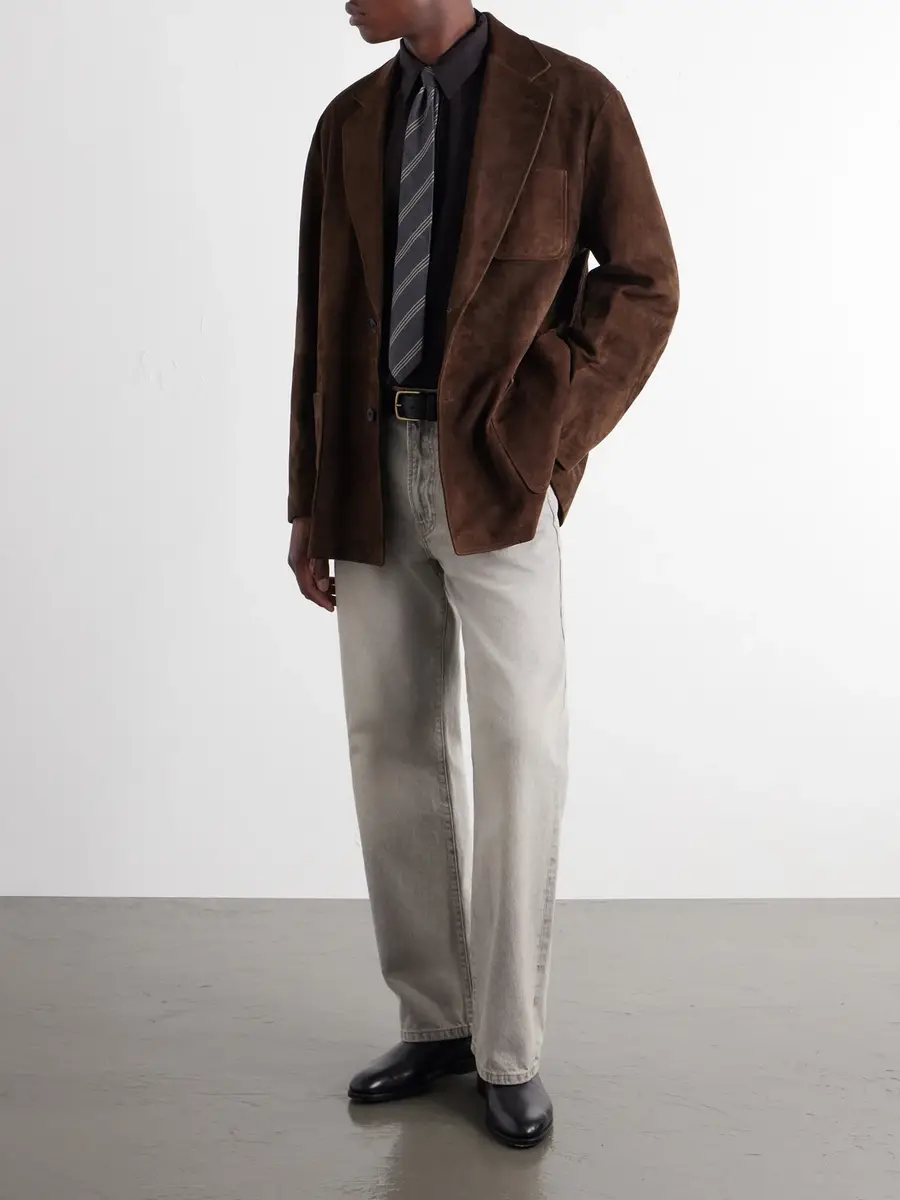 ssstein Panelled Suede Blazer - Men | Thumbnail 2 ssstein Panelled Suede Blazer - Men | Thumbnail 2