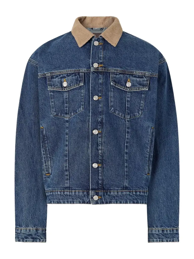 Roy 1847 Organic Corduroy-Trimmed Denim Jacket - Men