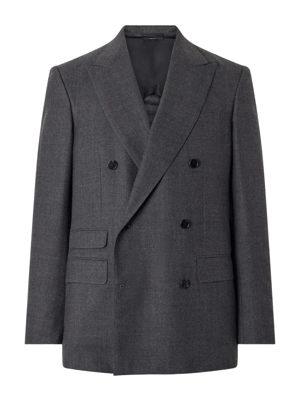 Double-Breasted Wool and Cashmere-Blend Suit Jacket - Men