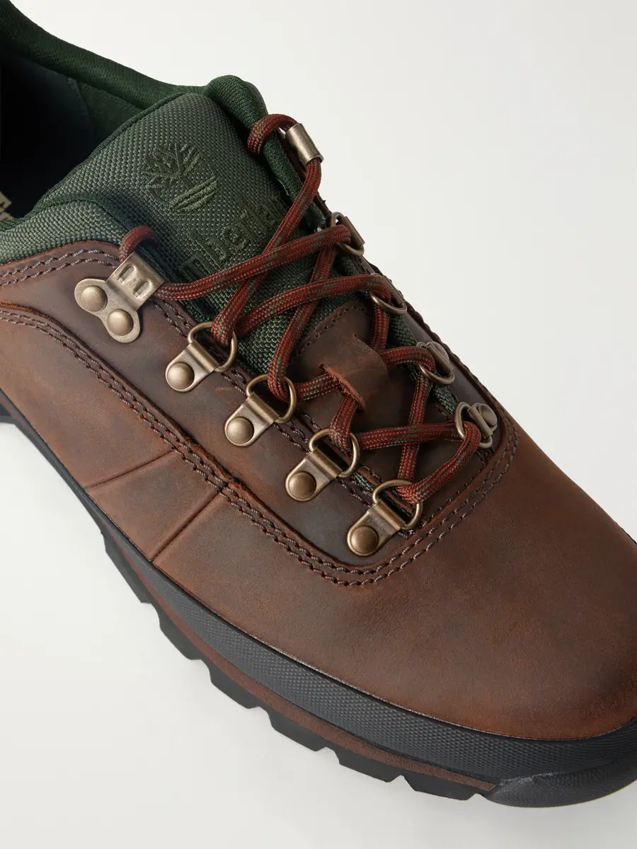 Timberland Euro Hiker Canvas-Trimmed Leather Hiking Boots - Men | Thumbnail 5 Timberland Euro Hiker Canvas-Trimmed Leather Hiking Boots - Men | Thumbnail 5