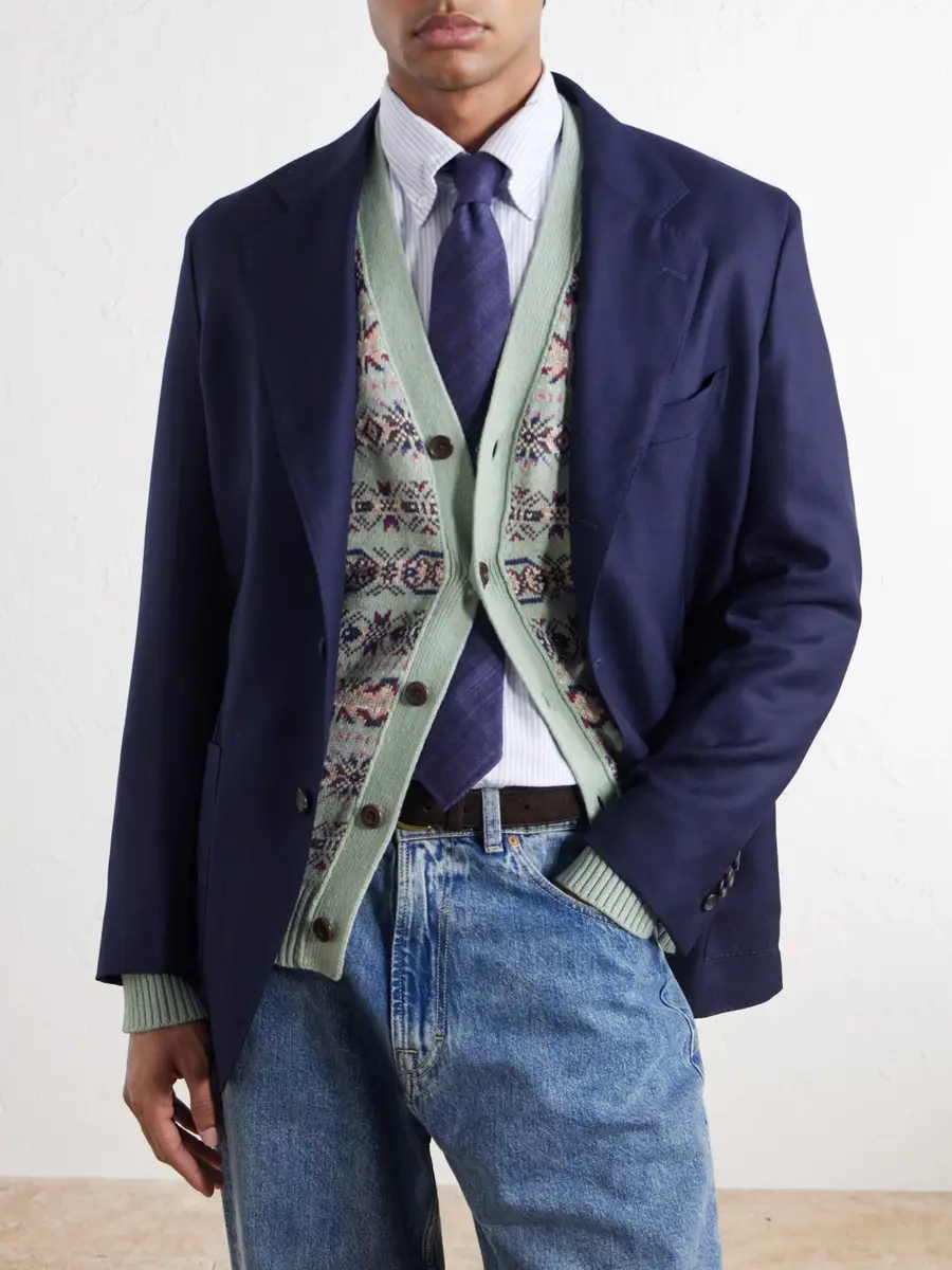 Drake's 7cm Silk Tie - Men | Thumbnail 2
