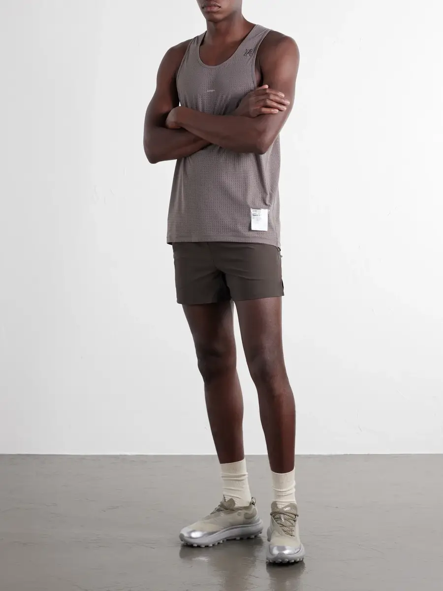 Satisfy Embellished Logo-Appliquéd Space-O™ Mesh Tank Top - Men | Thumbnail 2