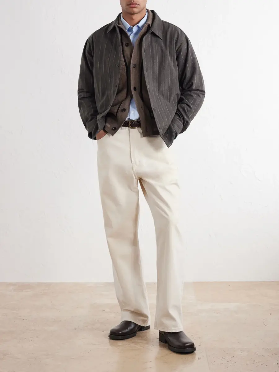 NN07 Reed 50091 Striped Cotton-Blend Overshirt - Men | Thumbnail 2 NN07 Reed 50091 Striped Cotton-Blend Overshirt - Men | Thumbnail 2