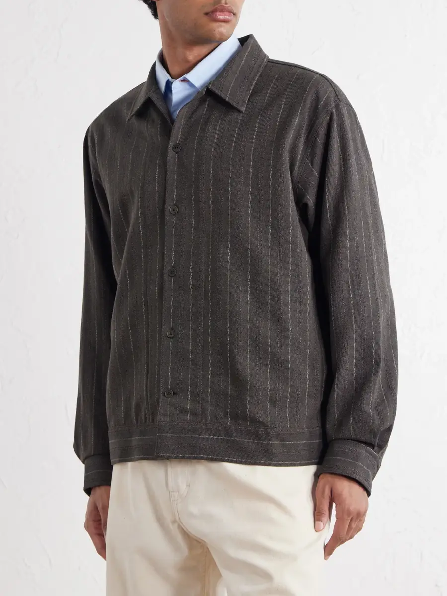 NN07 Reed 50091 Striped Cotton-Blend Overshirt - Men | Thumbnail 3 NN07 Reed 50091 Striped Cotton-Blend Overshirt - Men | Thumbnail 3