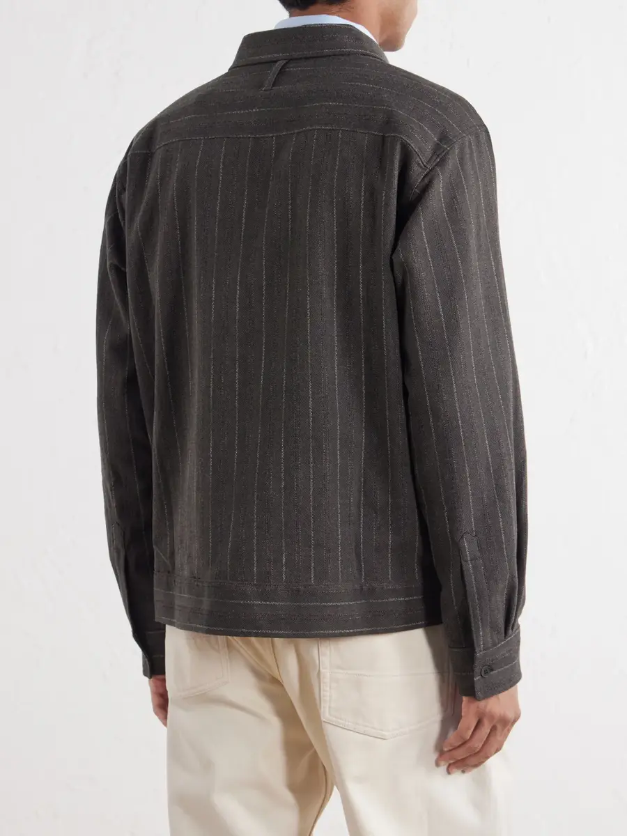 NN07 Reed 50091 Striped Cotton-Blend Overshirt - Men | Thumbnail 4 NN07 Reed 50091 Striped Cotton-Blend Overshirt - Men | Thumbnail 4