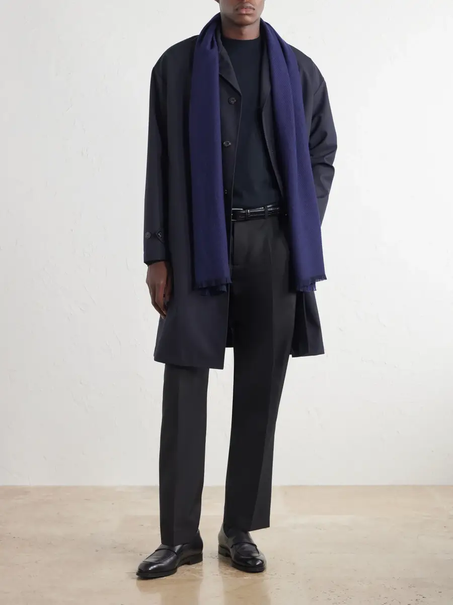 Zegna Wool Scarf - Men | Thumbnail 2 Zegna Wool Scarf - Men | Thumbnail 2