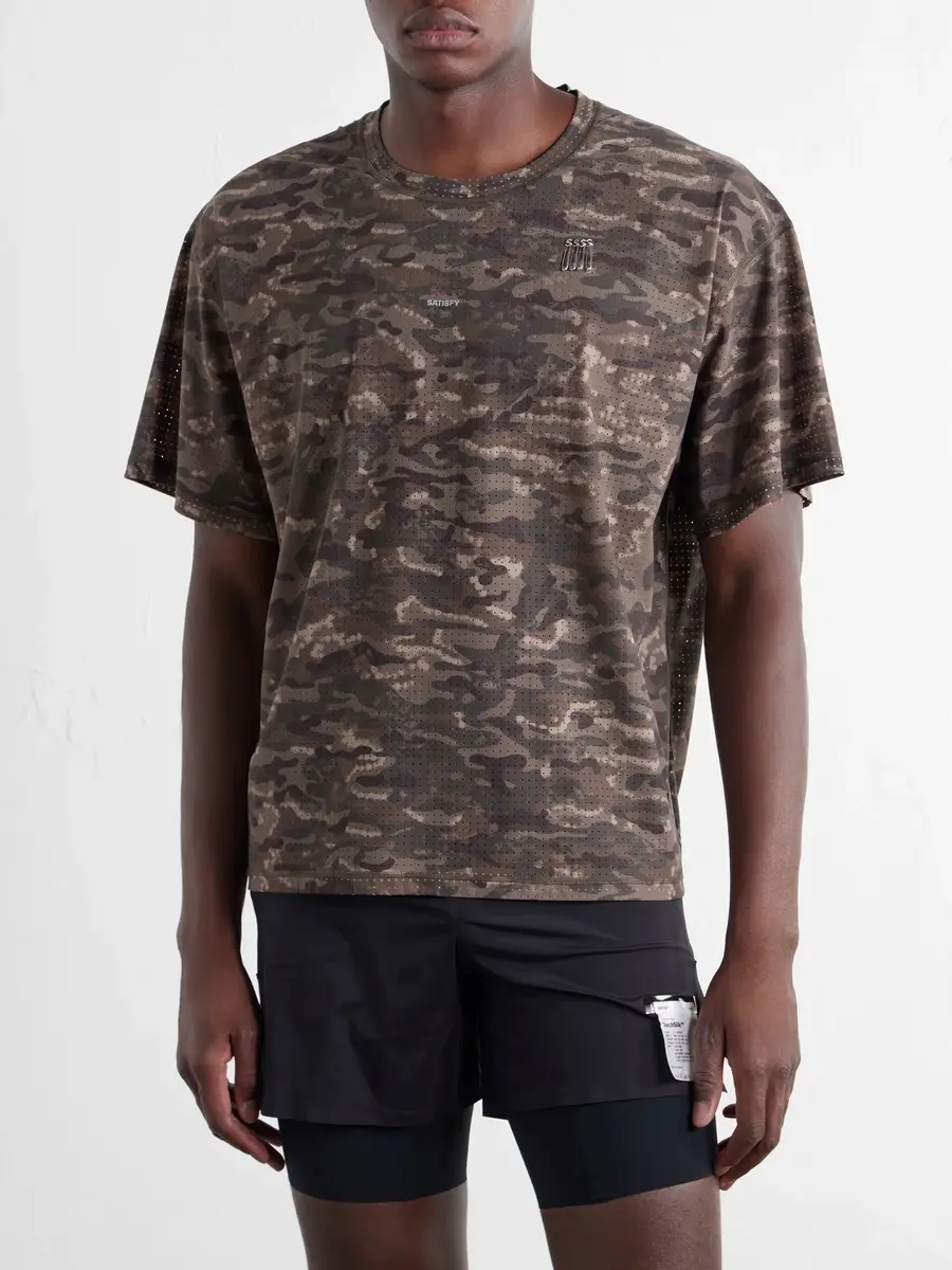 Satisfy Embellished Printed Space-O™ Mesh T-shirt - Men | Thumbnail 3