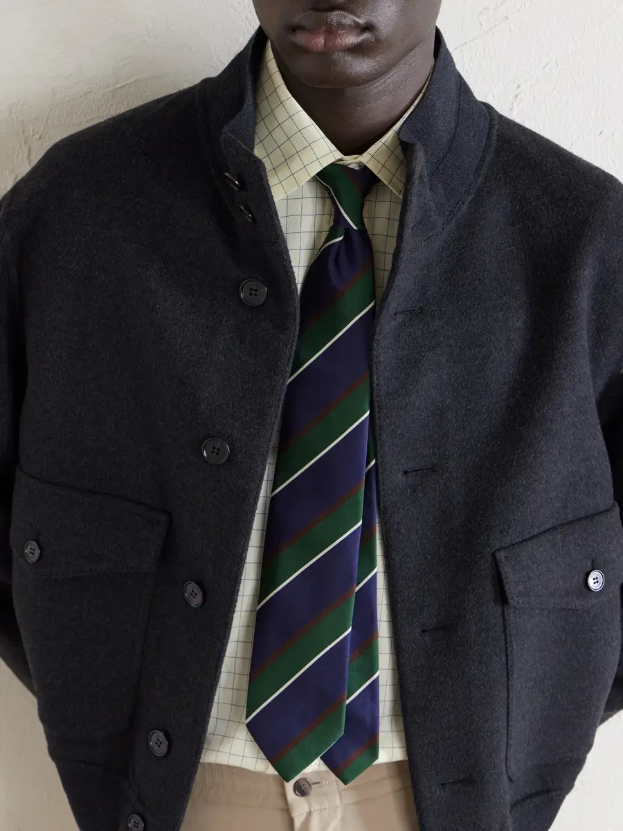 dunhill Cashmere and Wool-Blend Bomber Jacket - Men | Thumbnail 5 dunhill Cashmere and Wool-Blend Bomber Jacket - Men | Thumbnail 5
